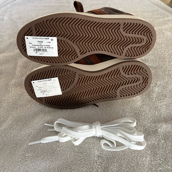 adidas Campus '00s Dark Brown/Preloved Brown/White Youth Size 4 1/2 - Picture 7 of 13